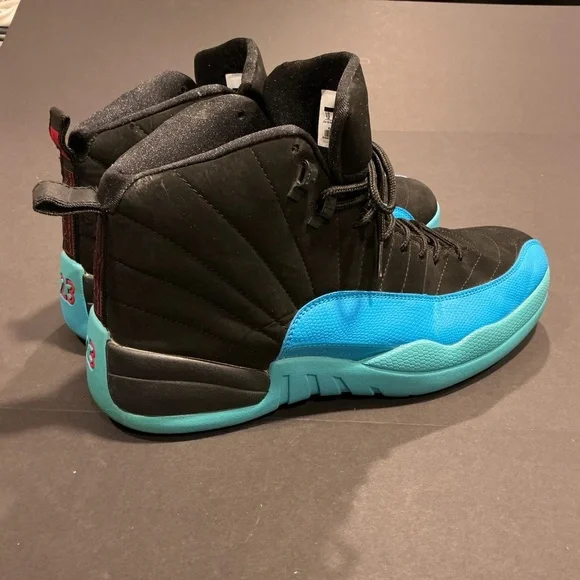 Nike Air Jordan 12 Retro Black Turbo Green Size 12 - Picture 8 of 16